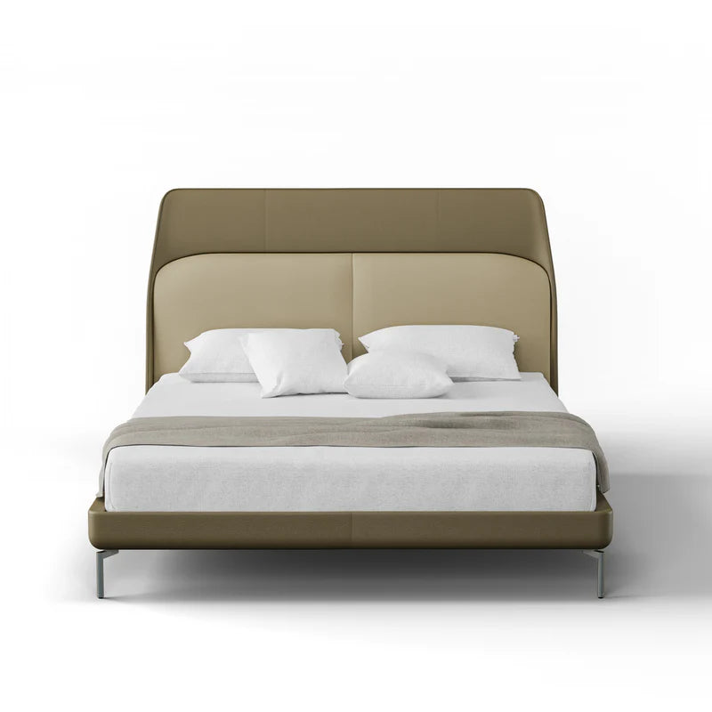 Belfano Padded Backrest Sleek Bed
