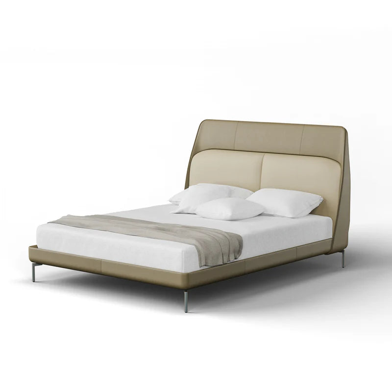 Belfano Padded Backrest Sleek Bed