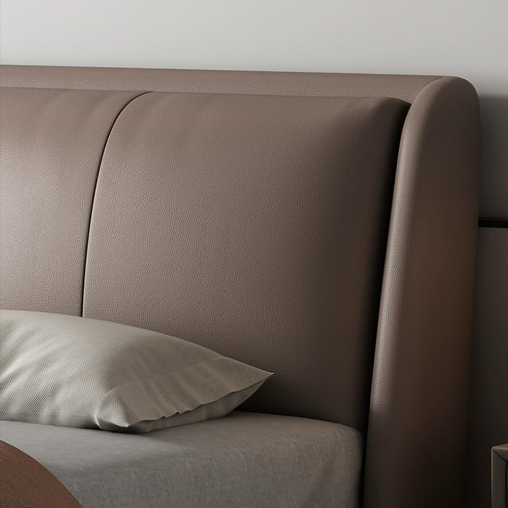 Milano Contemporary Italian Leather Upholstered Bed