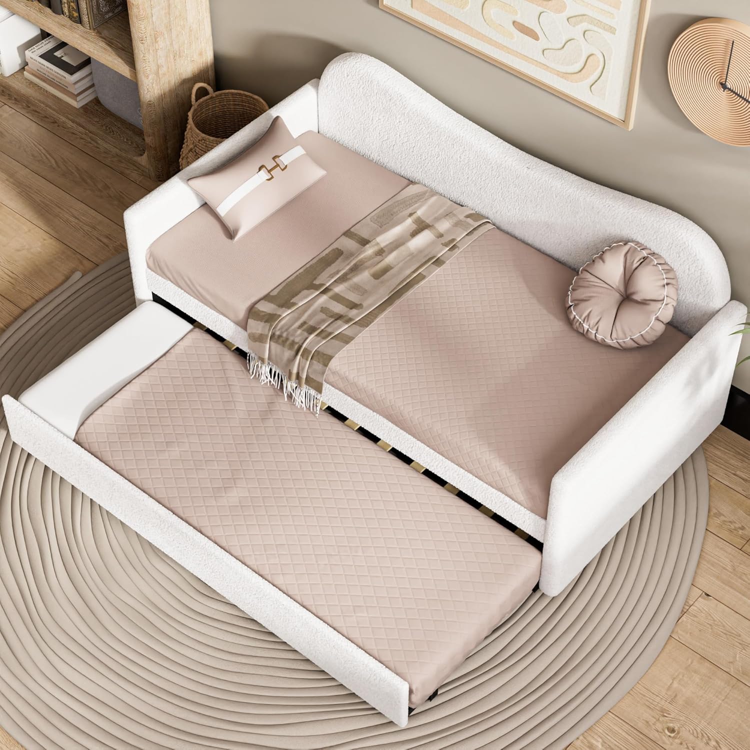 Arlo Modern Trundle Upholstered bed