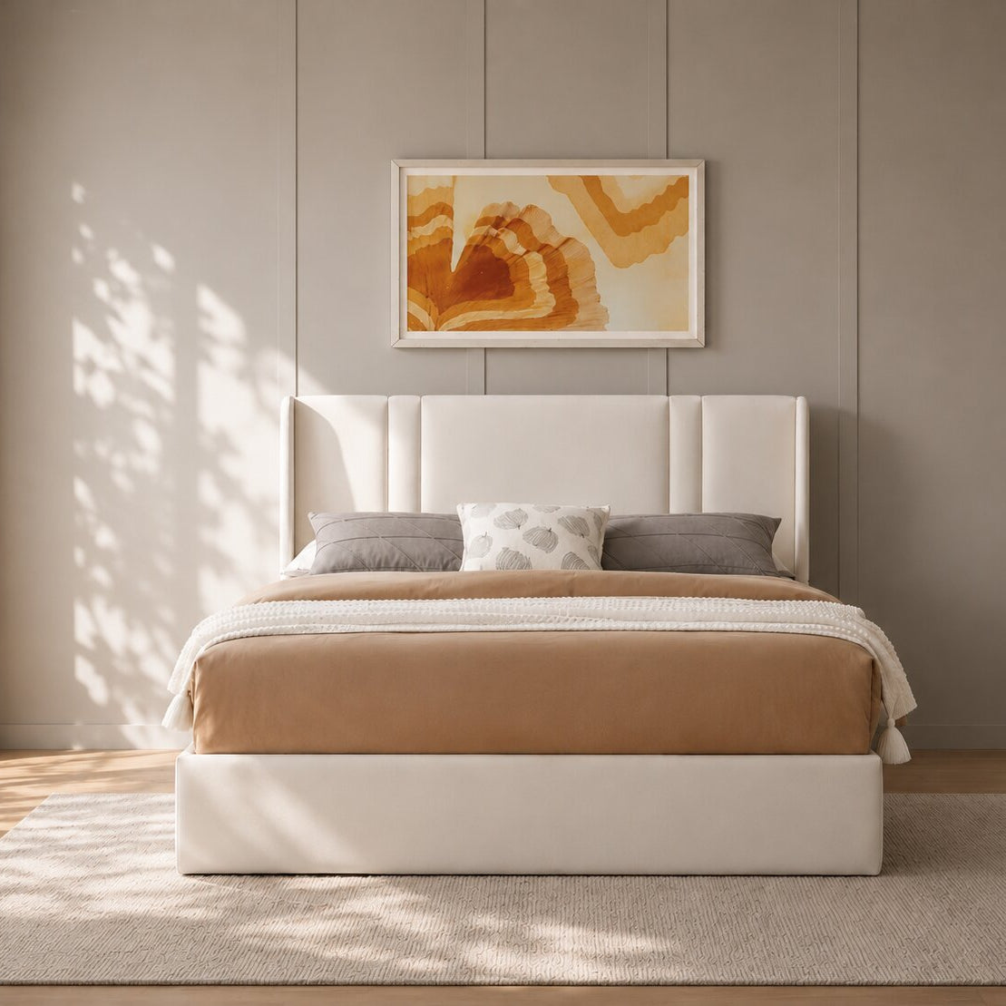 Aeris Lift Upholstered Bed In Leatherette