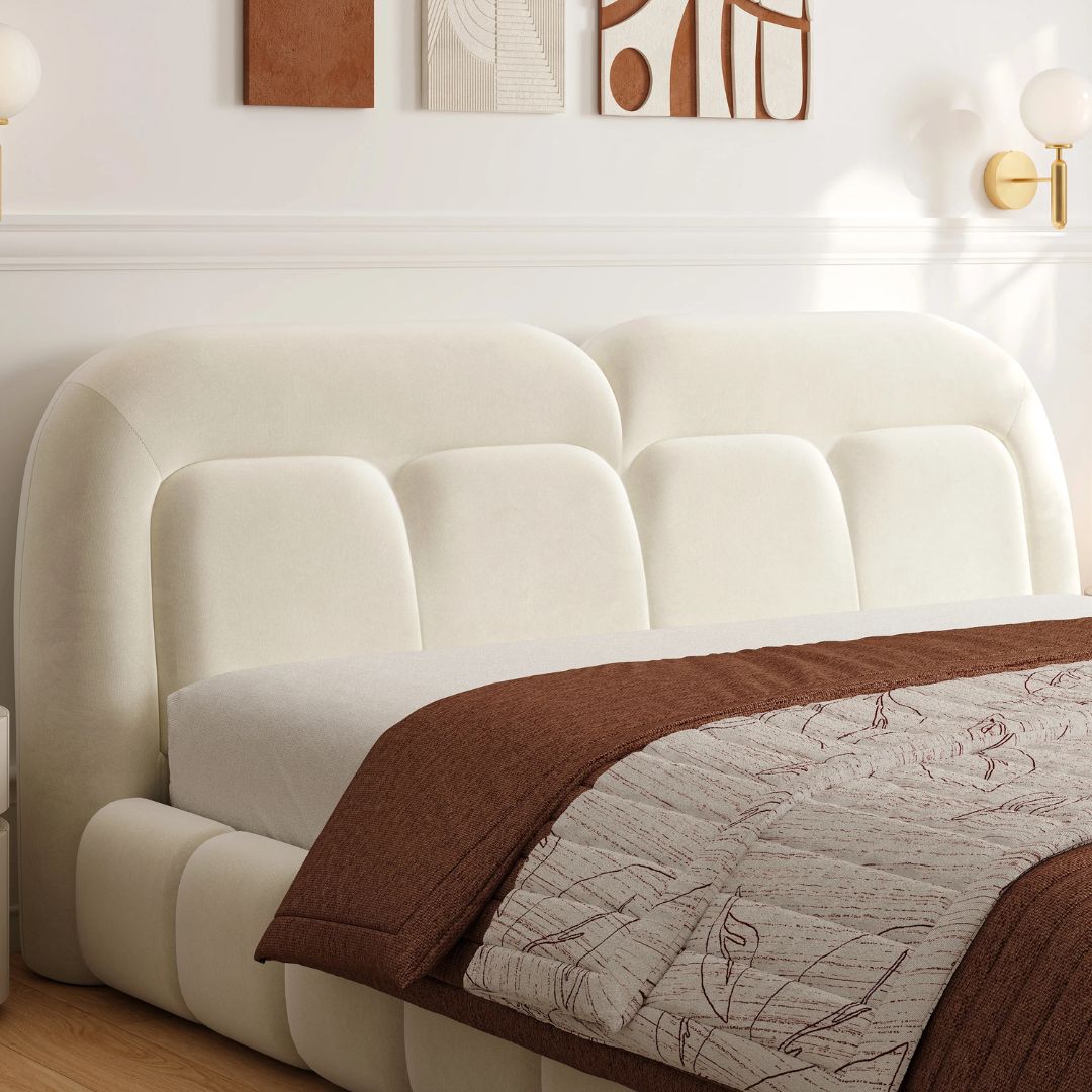 Alvion Prestige Upholstered Bed With Metal Hydraulic Storage
