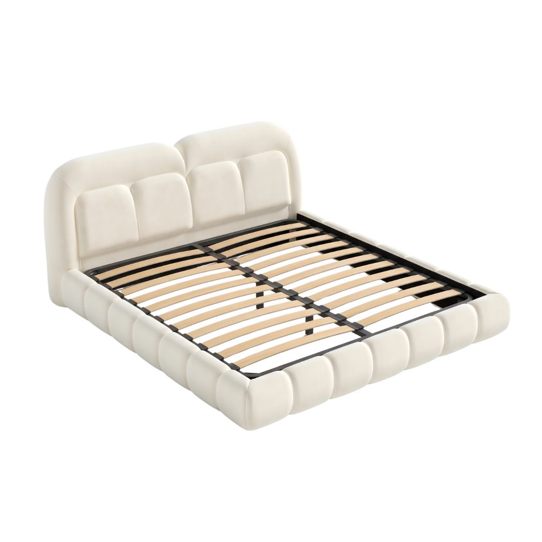Alvion Prestige Upholstered Bed With Metal Hydraulic Storage