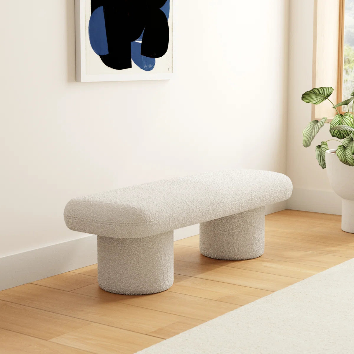 Brolin Luxe Premium Boucle Bench