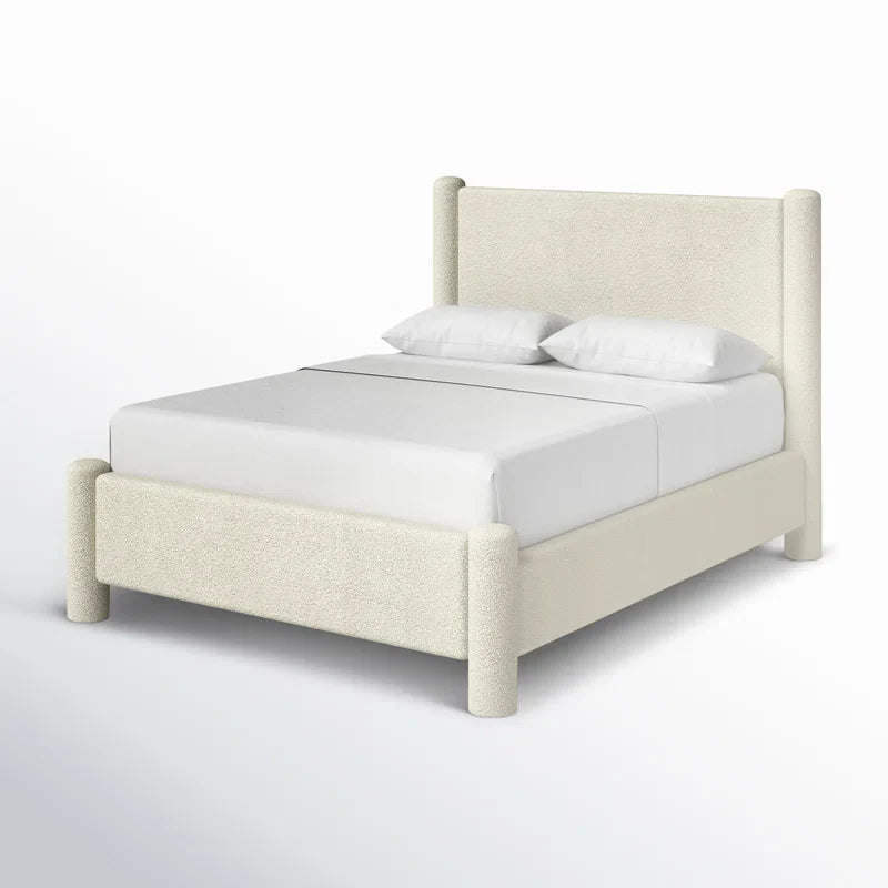 Lunetta Bouclé Platform Upholstered Bed