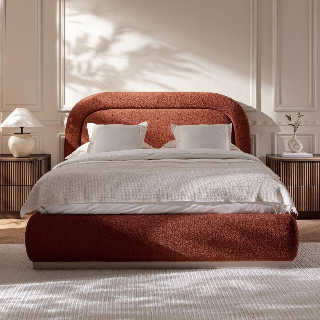Aurora Plush Luxury Upholstered Bed In Premium Velvet