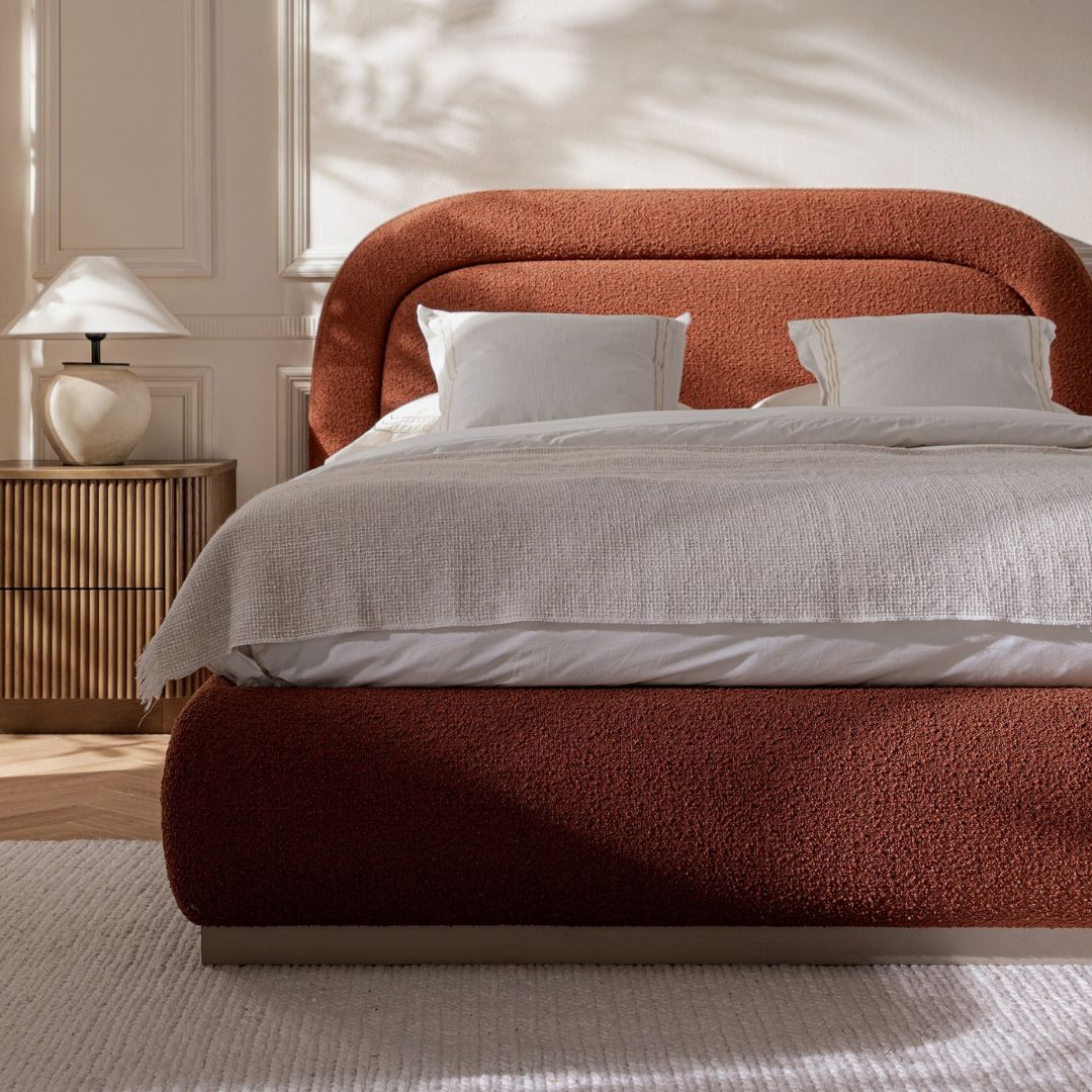 Aurora Plush Luxury Upholstered Bed In Premium Velvet