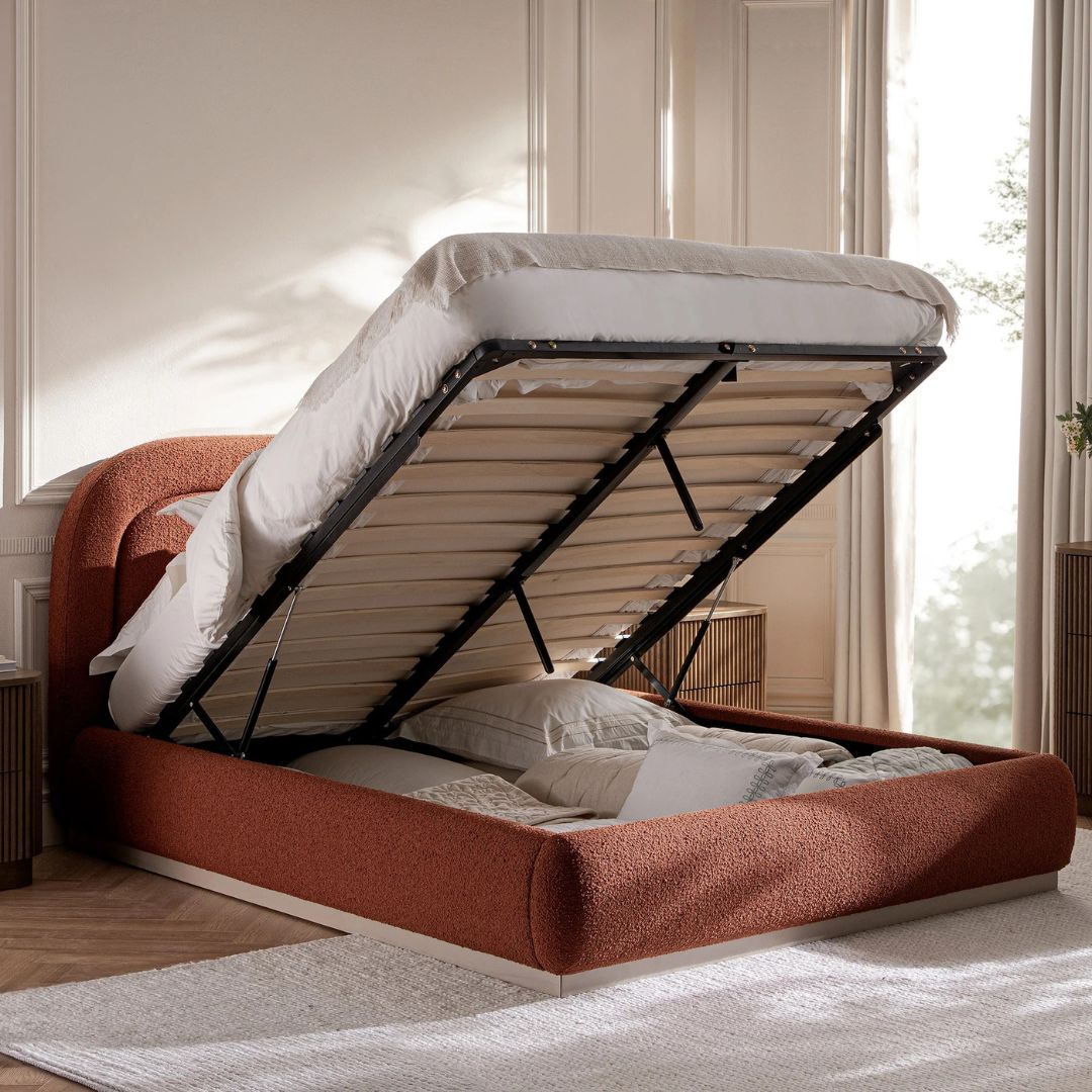 Aurora Plush Luxury Upholstered Bed In Premium Velvet