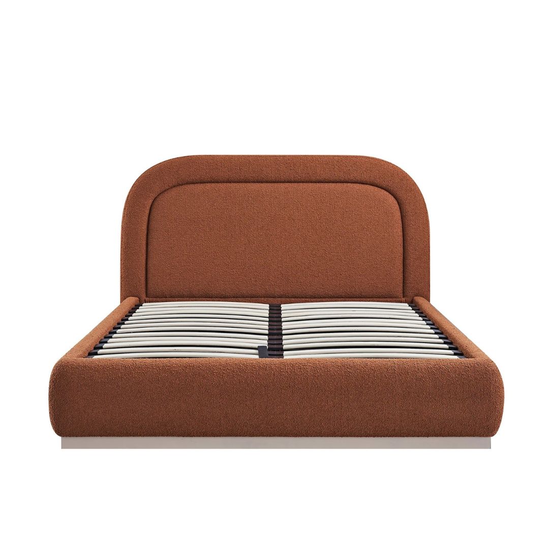 Aurora Plush Luxury Upholstered Bed In Premium Velvet