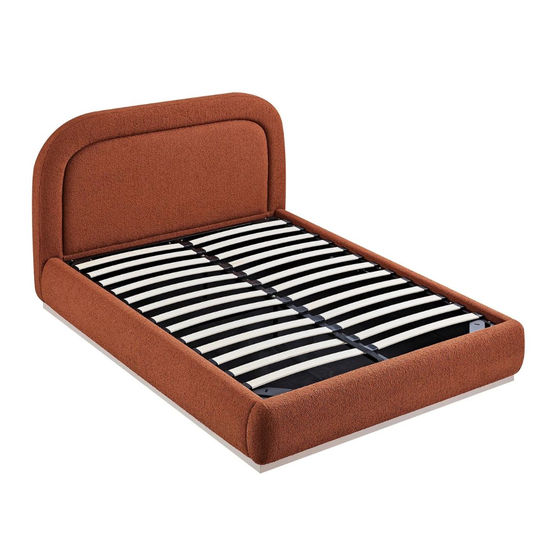 Aurora Plush Luxury Upholstered Bed In Premium Velvet