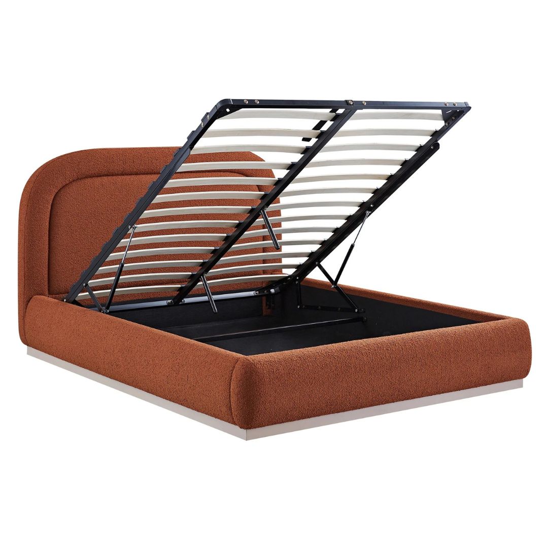 Aurora Plush Luxury Upholstered Bed In Premium Velvet