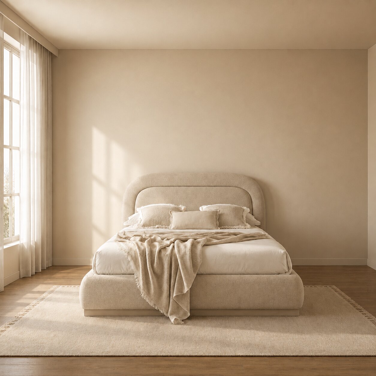 Aurora Plush Luxury Upholstered Bed In Velvet