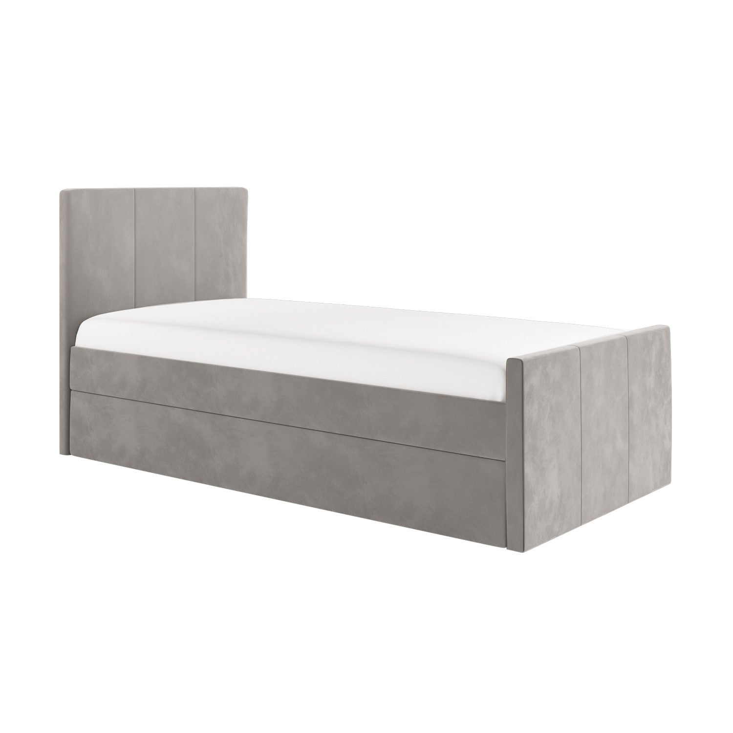 Slate Fold Trundle Upholstered Bed