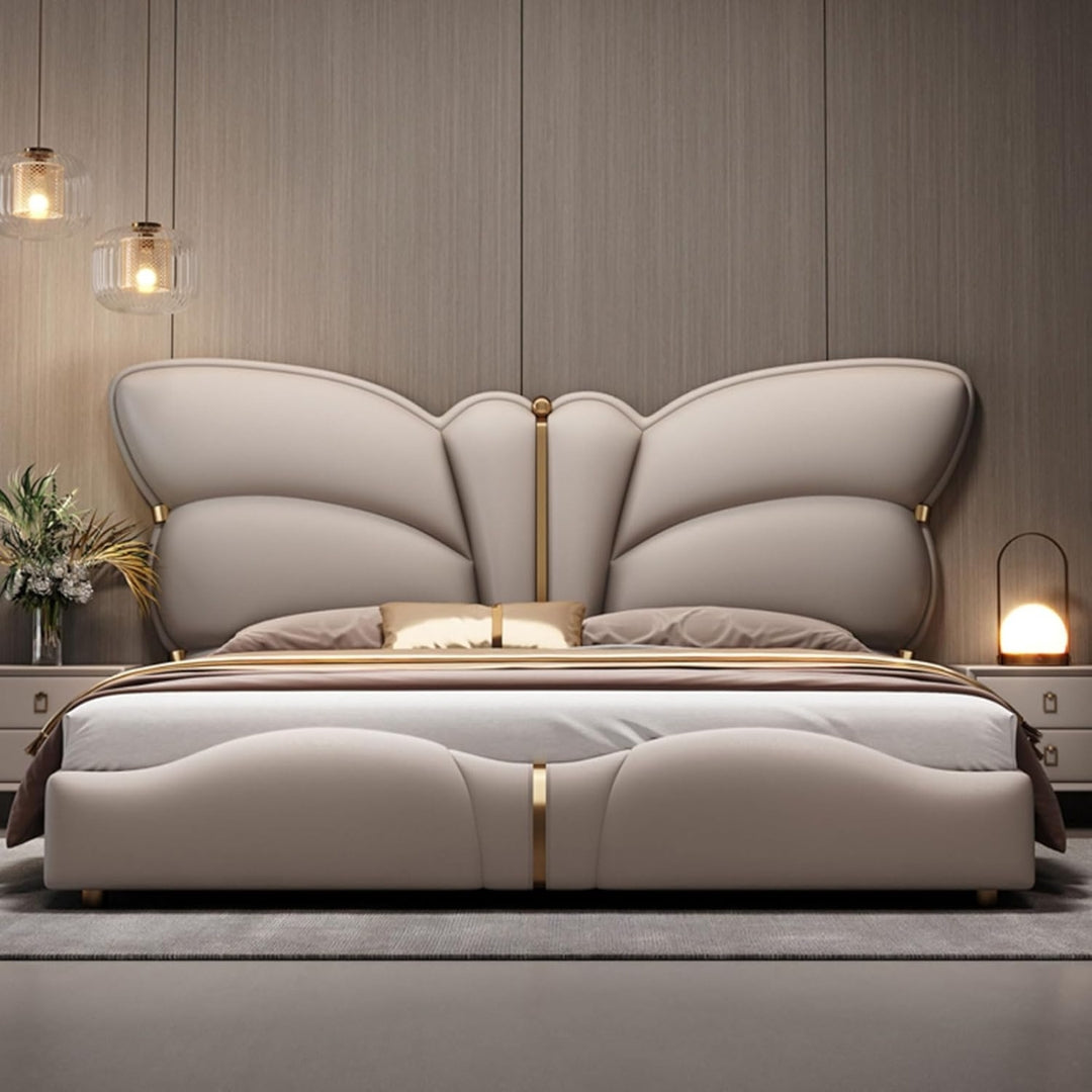 Butterfly Premium Upholstered Bed