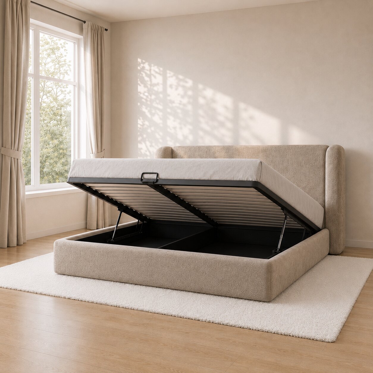 Zephyr Haven Upholstered Bed In Fabric