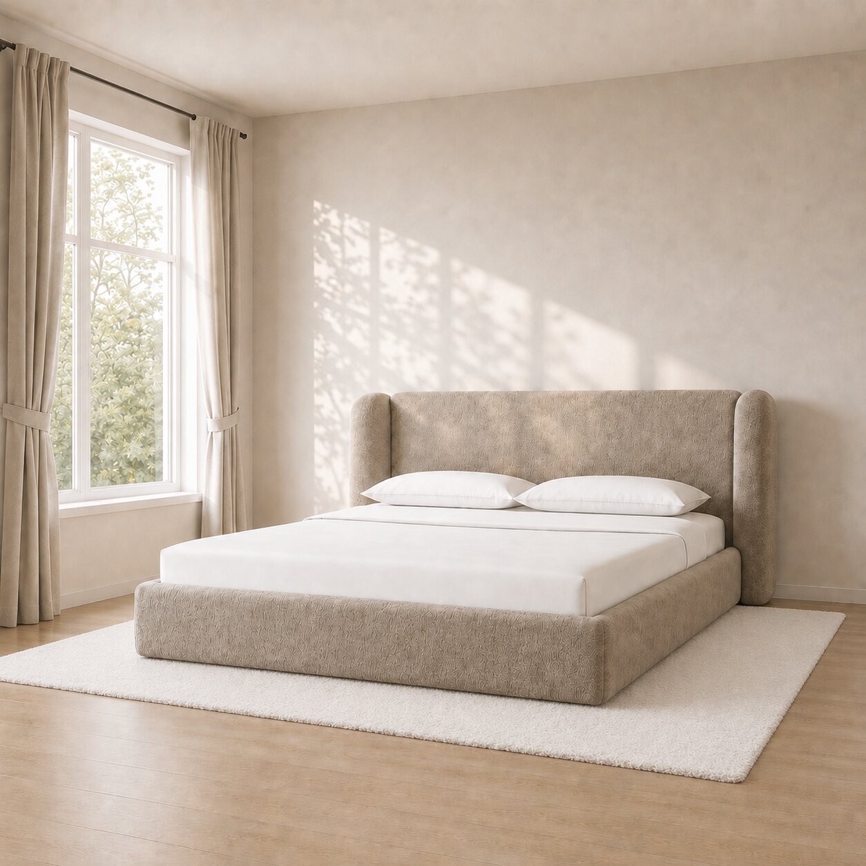 Zephyr Haven Upholstered Bed In Fabric