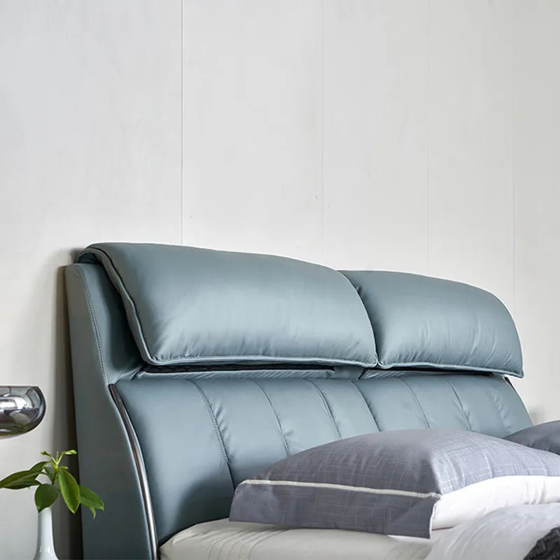 AquaLuxe Leatherette Upholstered Bed