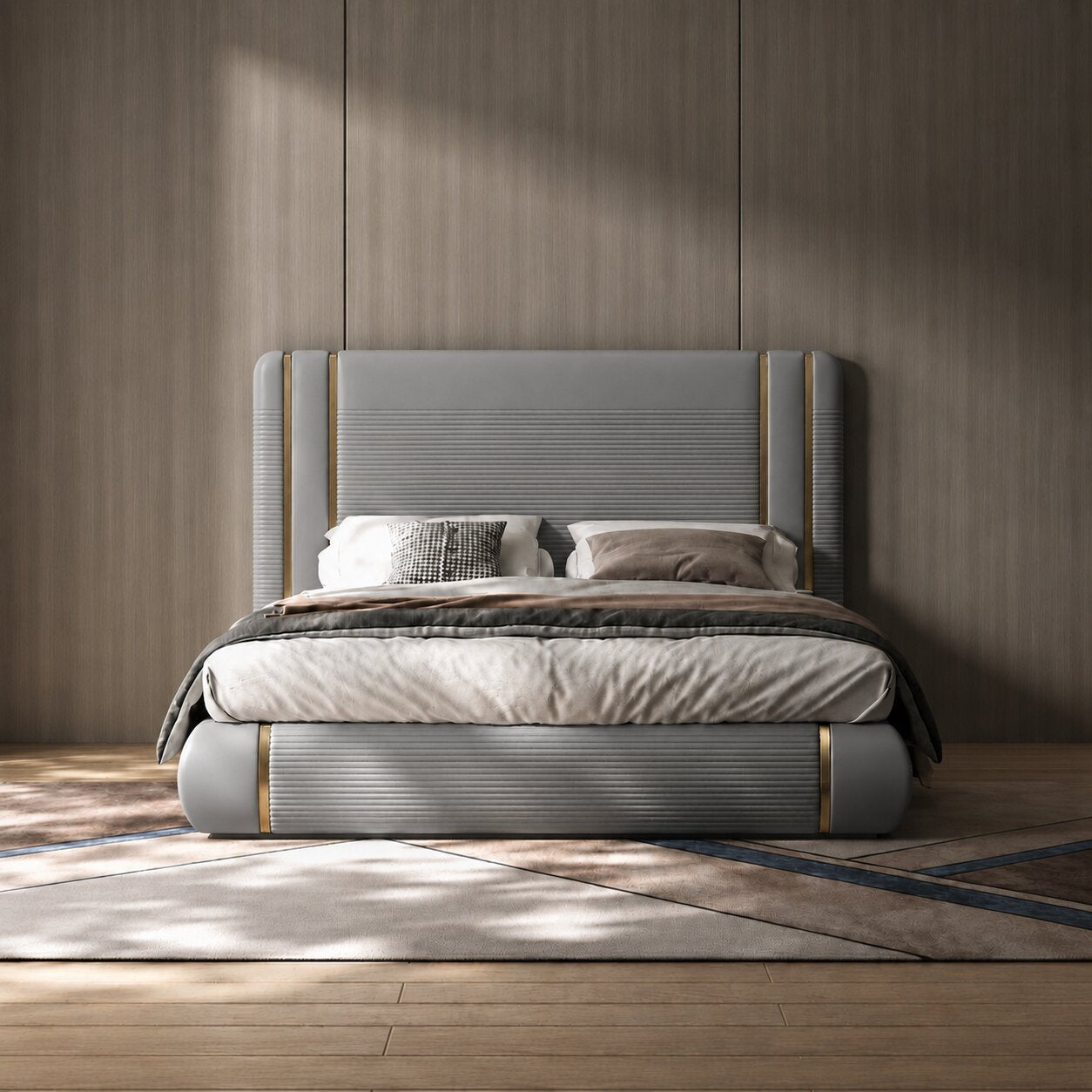 Classo Luxury Upholstered Bed In Leatherette