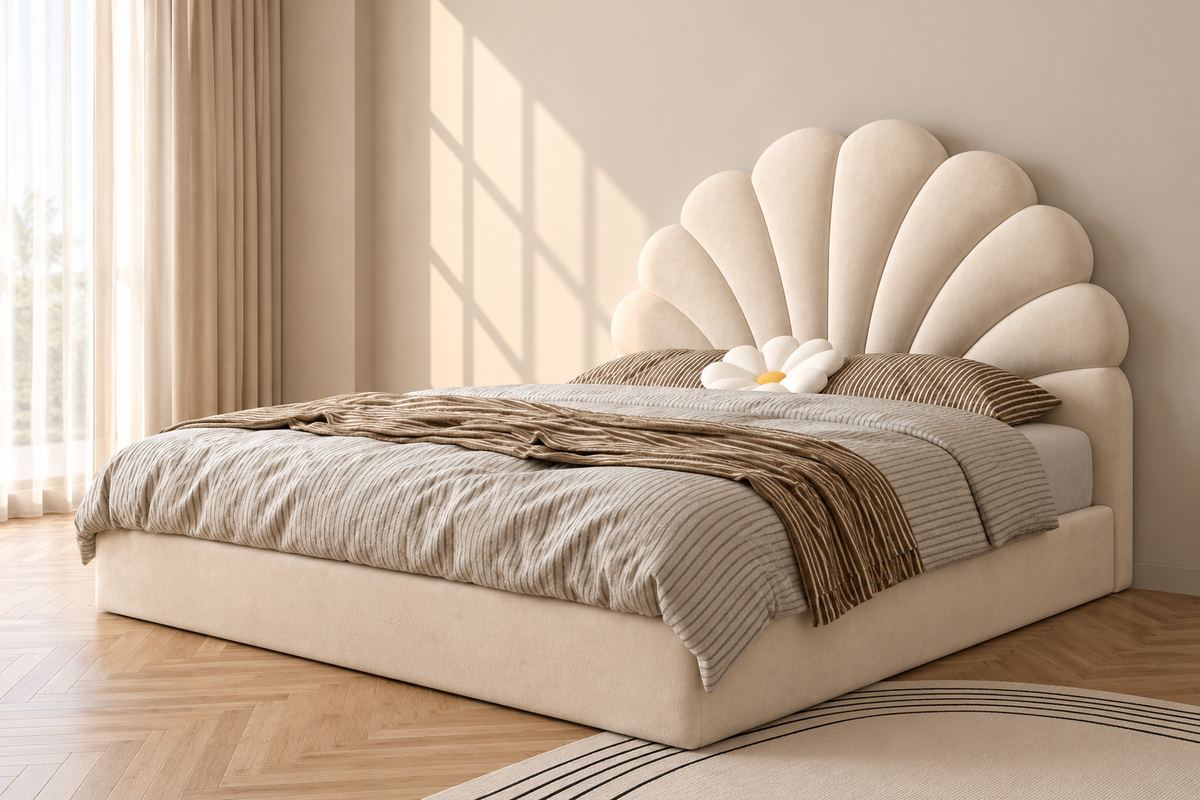 Monarch Arc Premium Upholstered Bed In Leatherette (King Size Mattress 72 x 78) Inches With Hydraulic Storage
