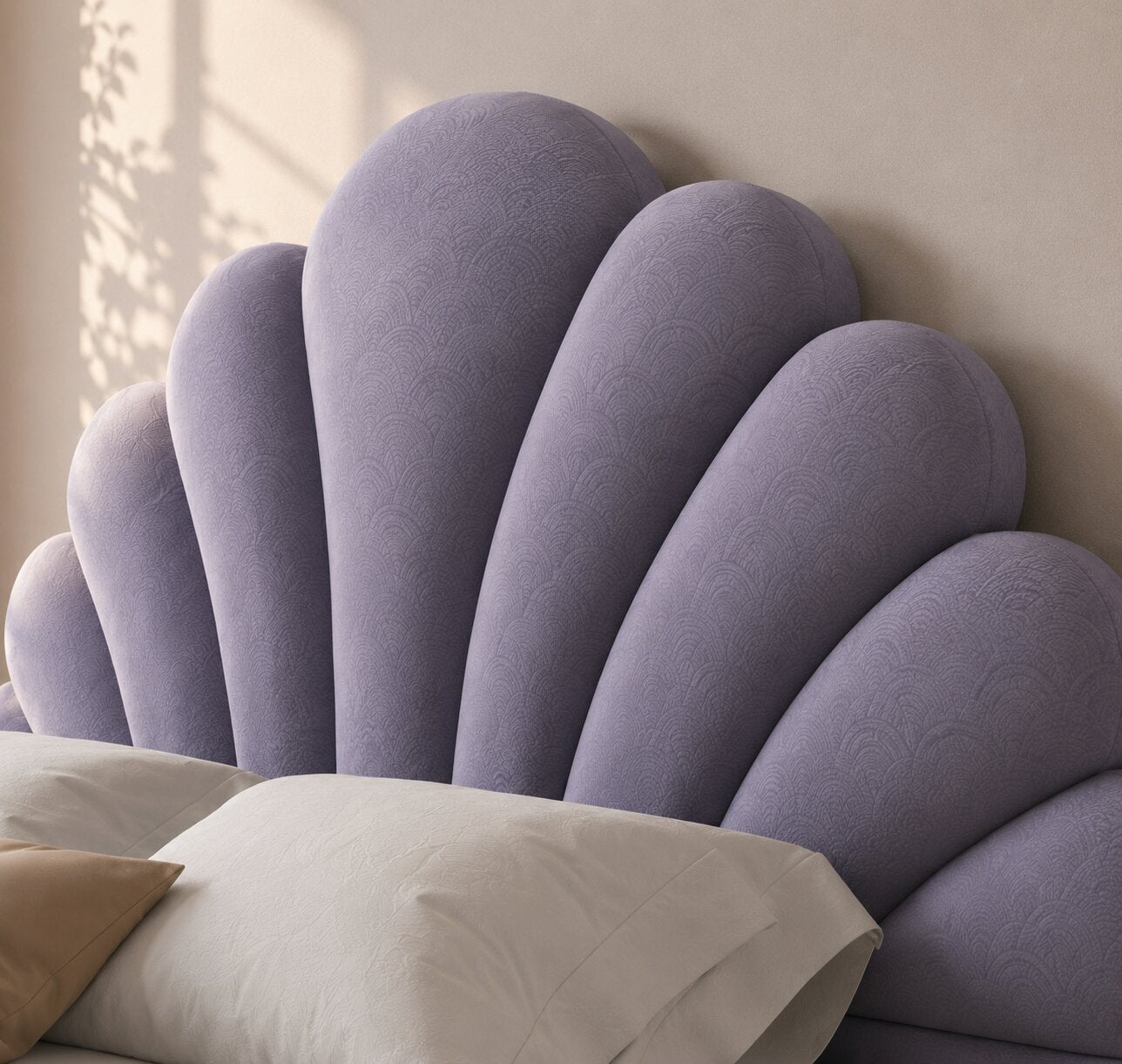 Flower panel Upholstered Kids Bed