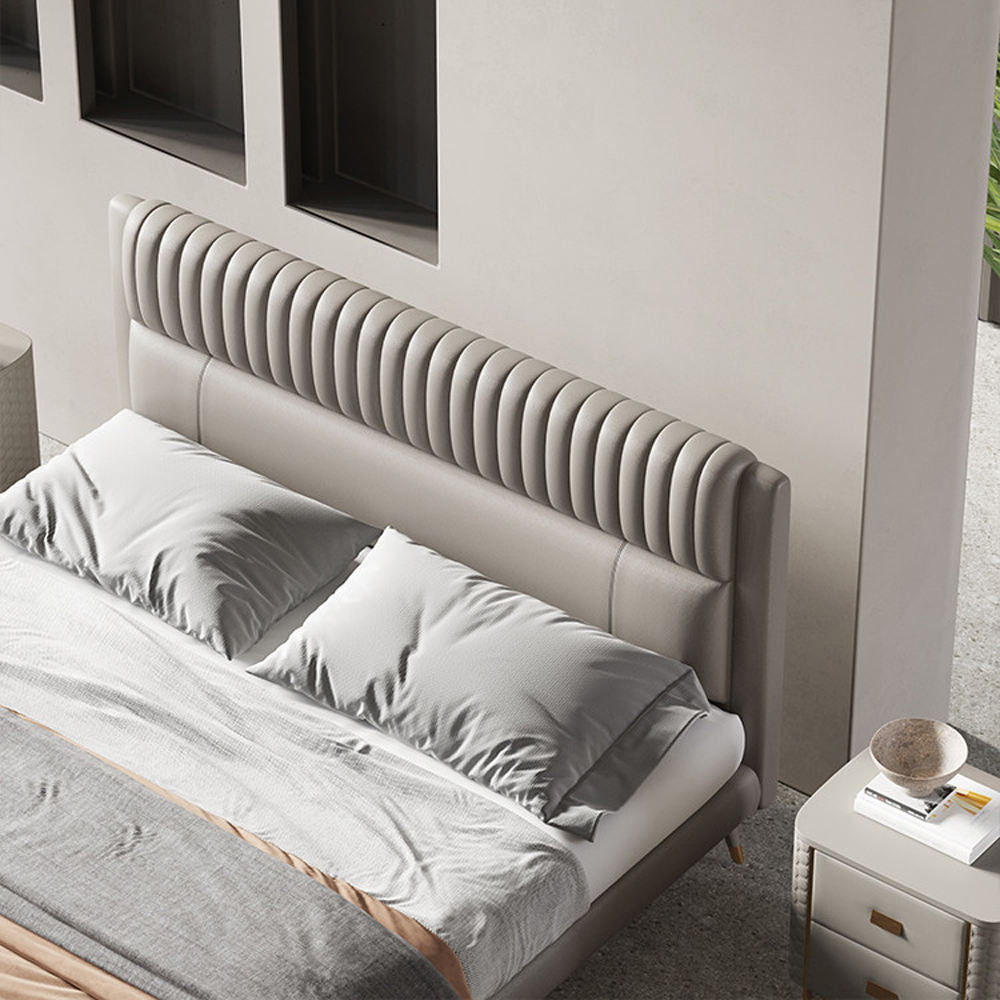 Vertical Channel Upholstered Bed