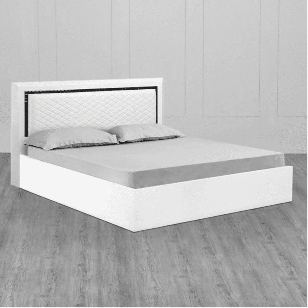 Hampton PU Polish Bed in White Color