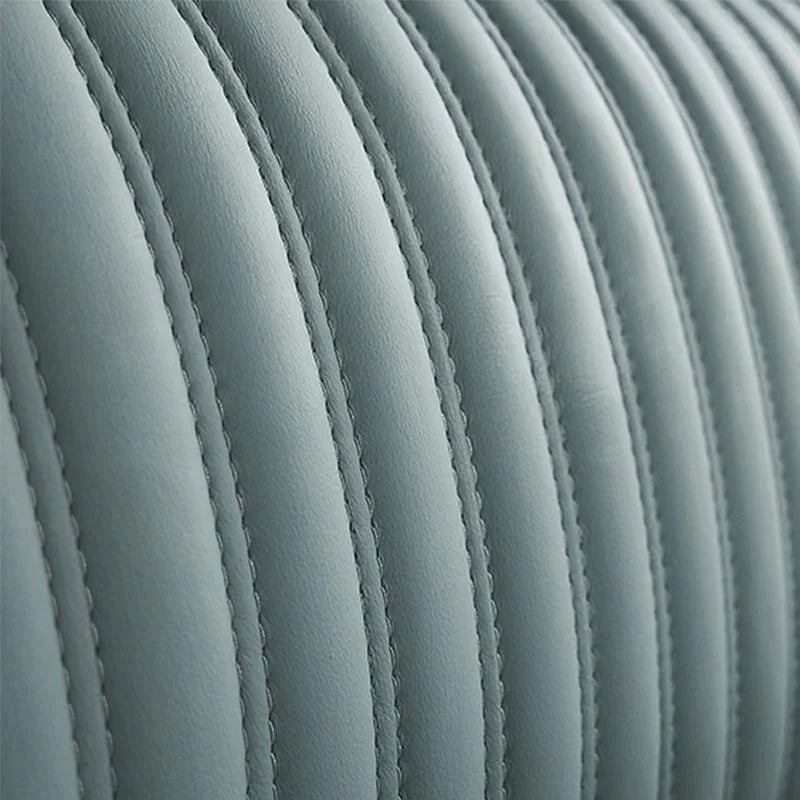A bed with mattress ice green colour