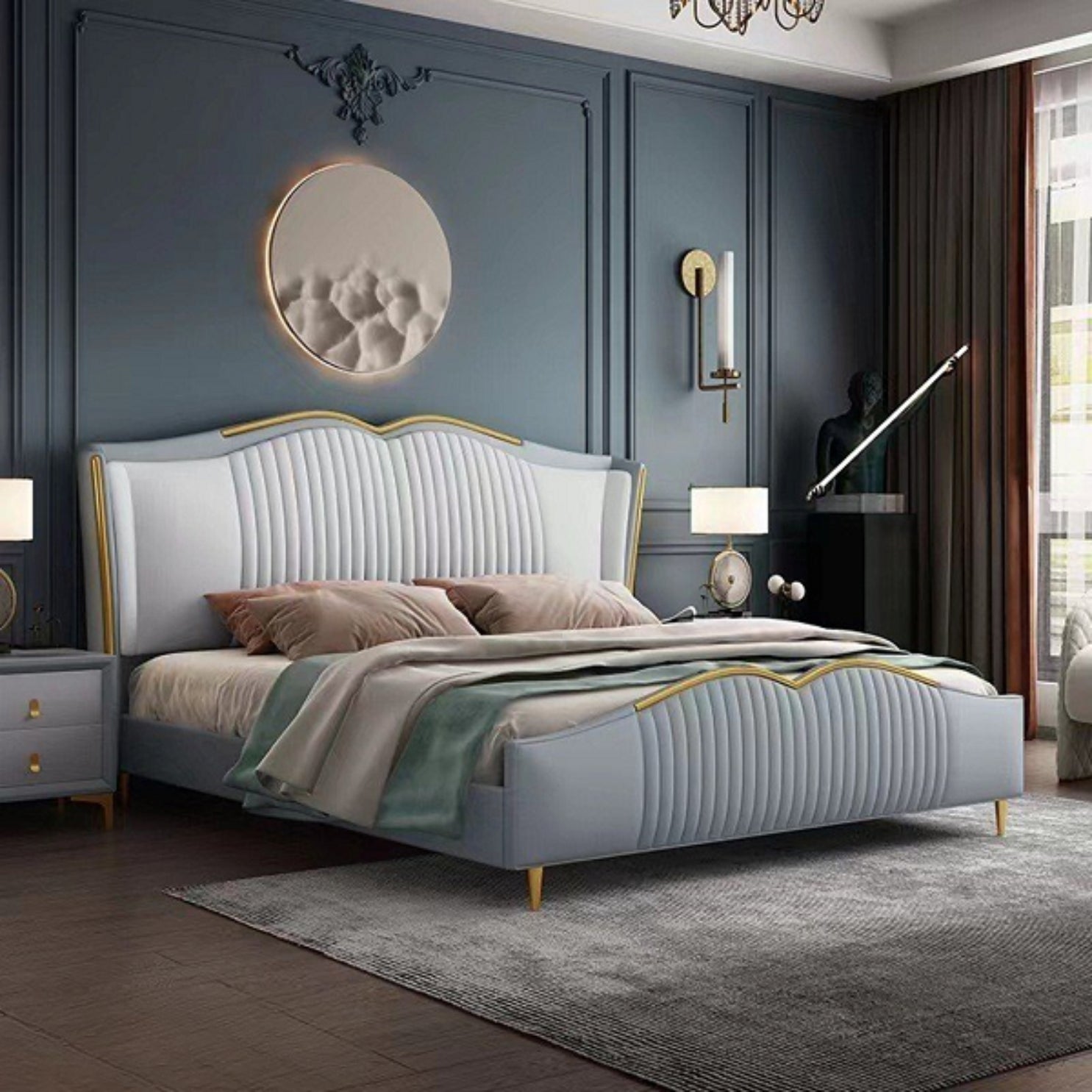 Kora PlushShell Premium Upholstered Bed