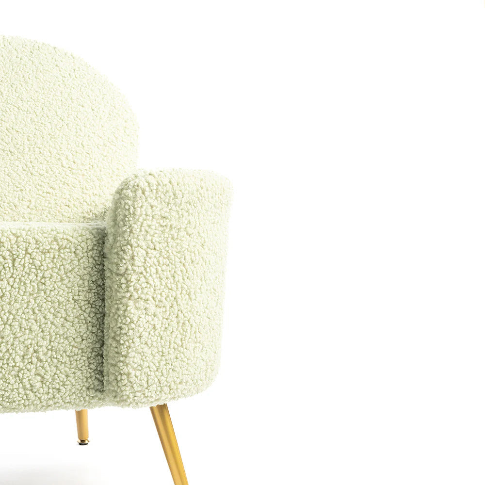 Mint Meadow Storage Bench (Boucle Fabric)