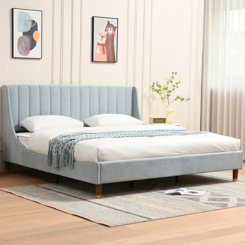 Skyfern Elite Wingback Upholstered Bed