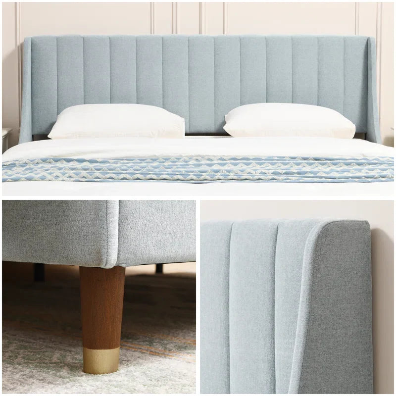 Skyfern Elite Wingback Upholstered Bed