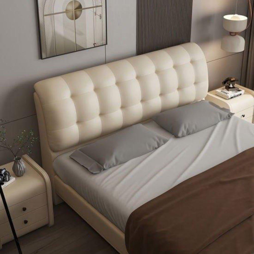 London Upholstered Bed Without Storage Leatherette