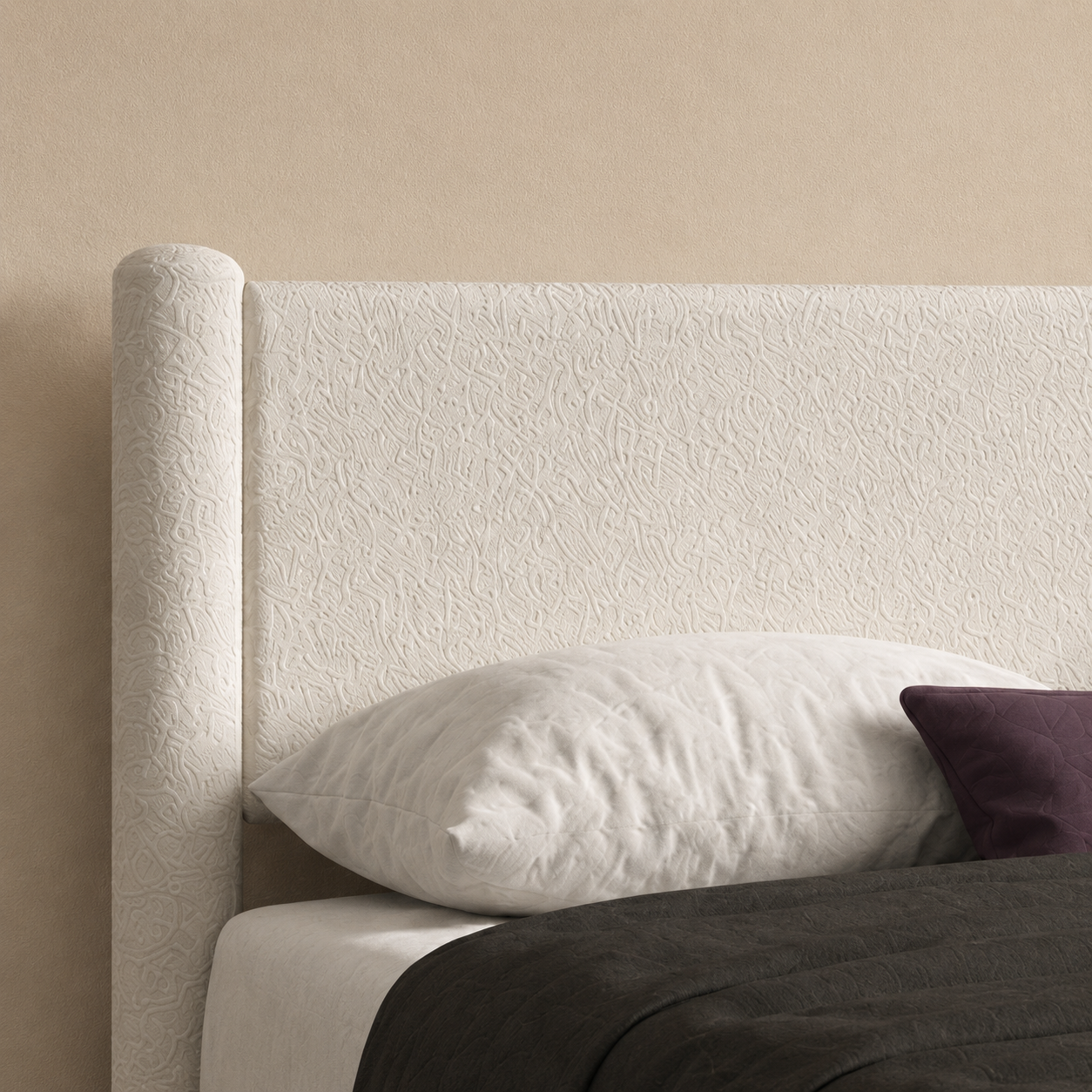 Lunetta Bouclé Platform Upholstered Bed