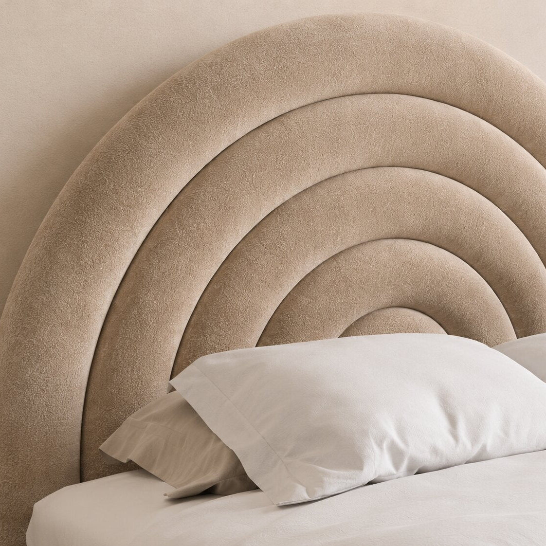 Moonbow Curve Kids Upholstered Bed With Hydraulic Storage