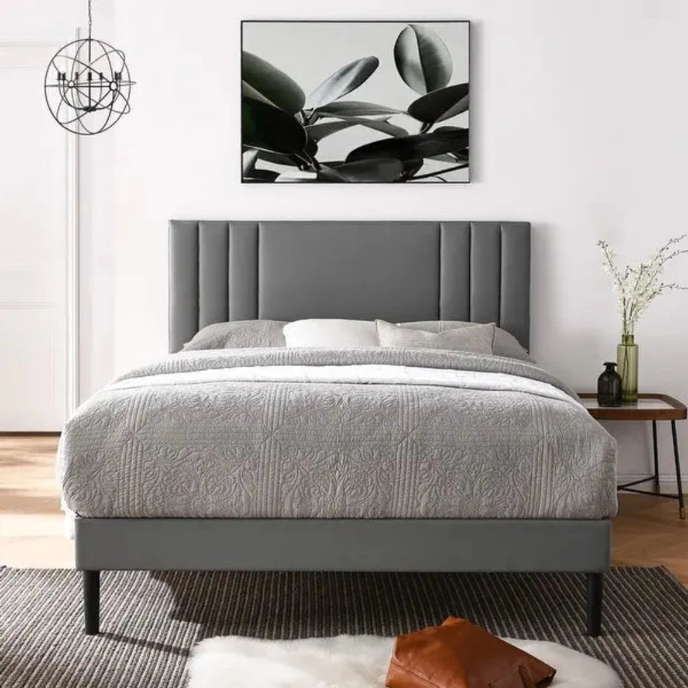 Vexa Upholstered Without Storage Bed In Suede