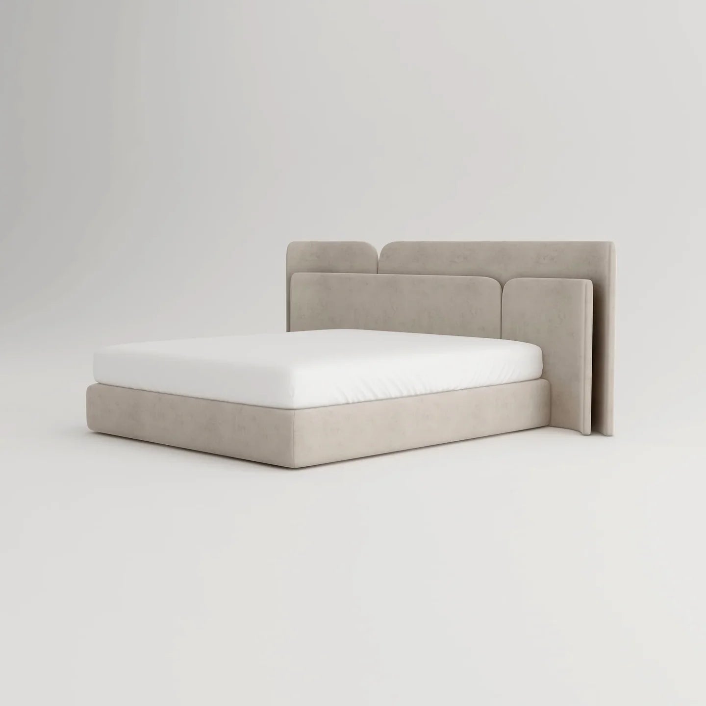 Esme Modern Upholstered Bed King Pro Mattress 72"X78"