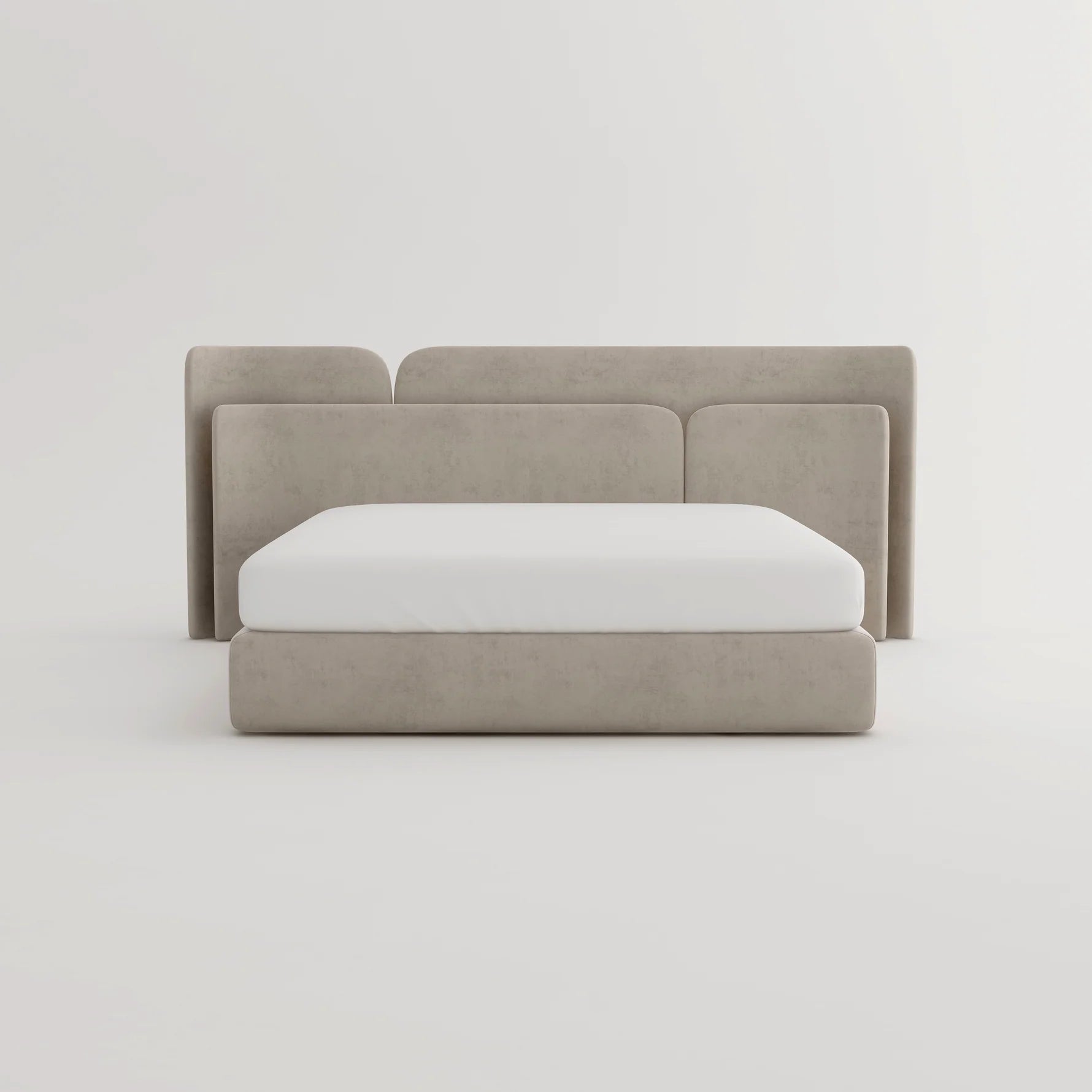 Esme Modern Italian Leather Upholstered Bed