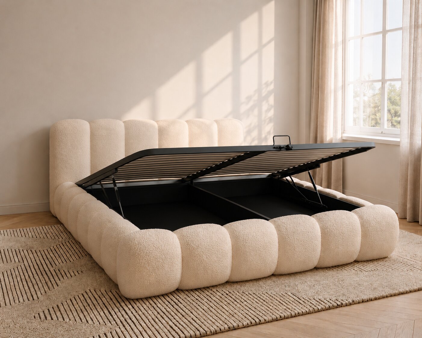 Snuggle Foam Premium Upholstered Bed