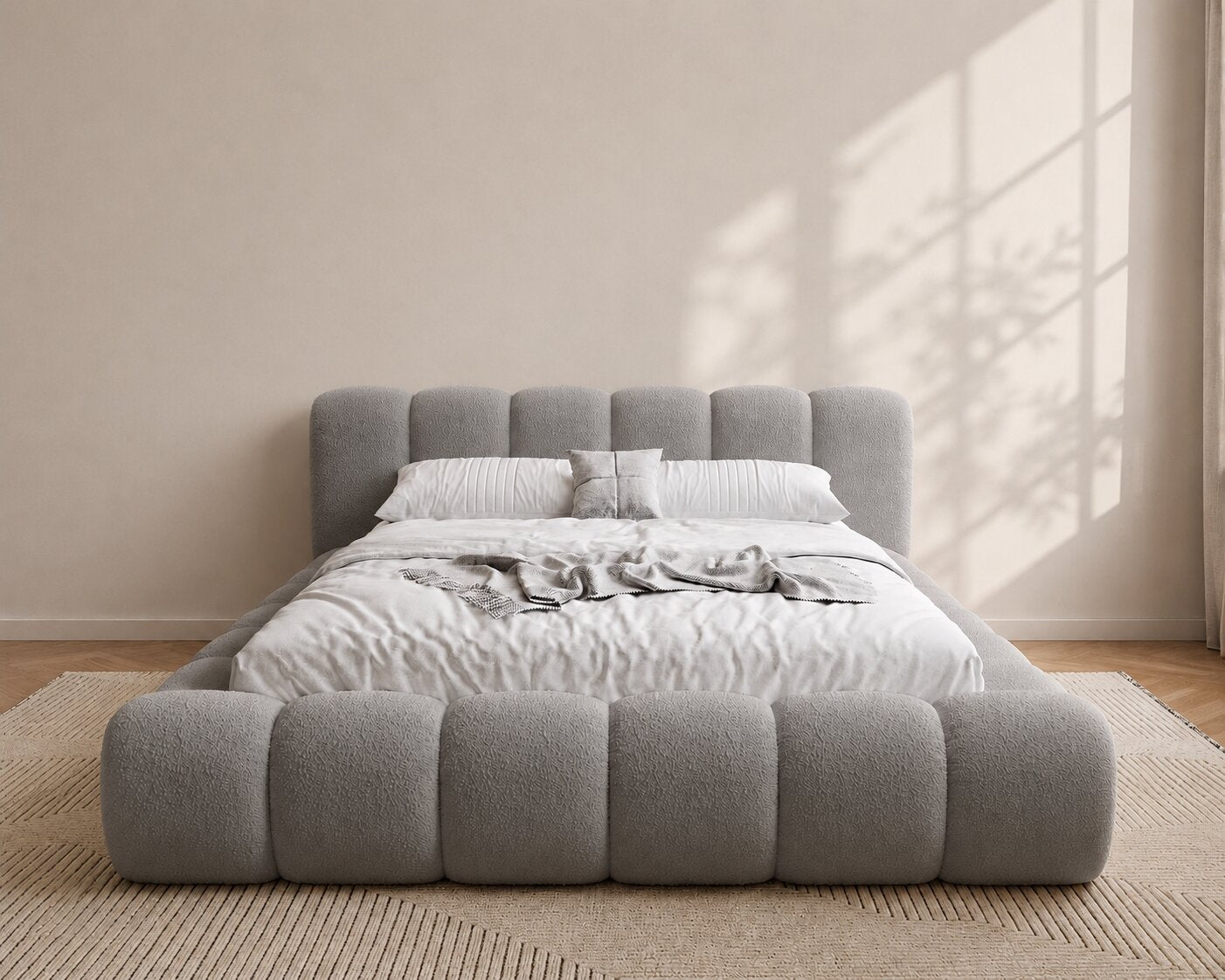 Snuggle Foam Premium Upholstered Bed