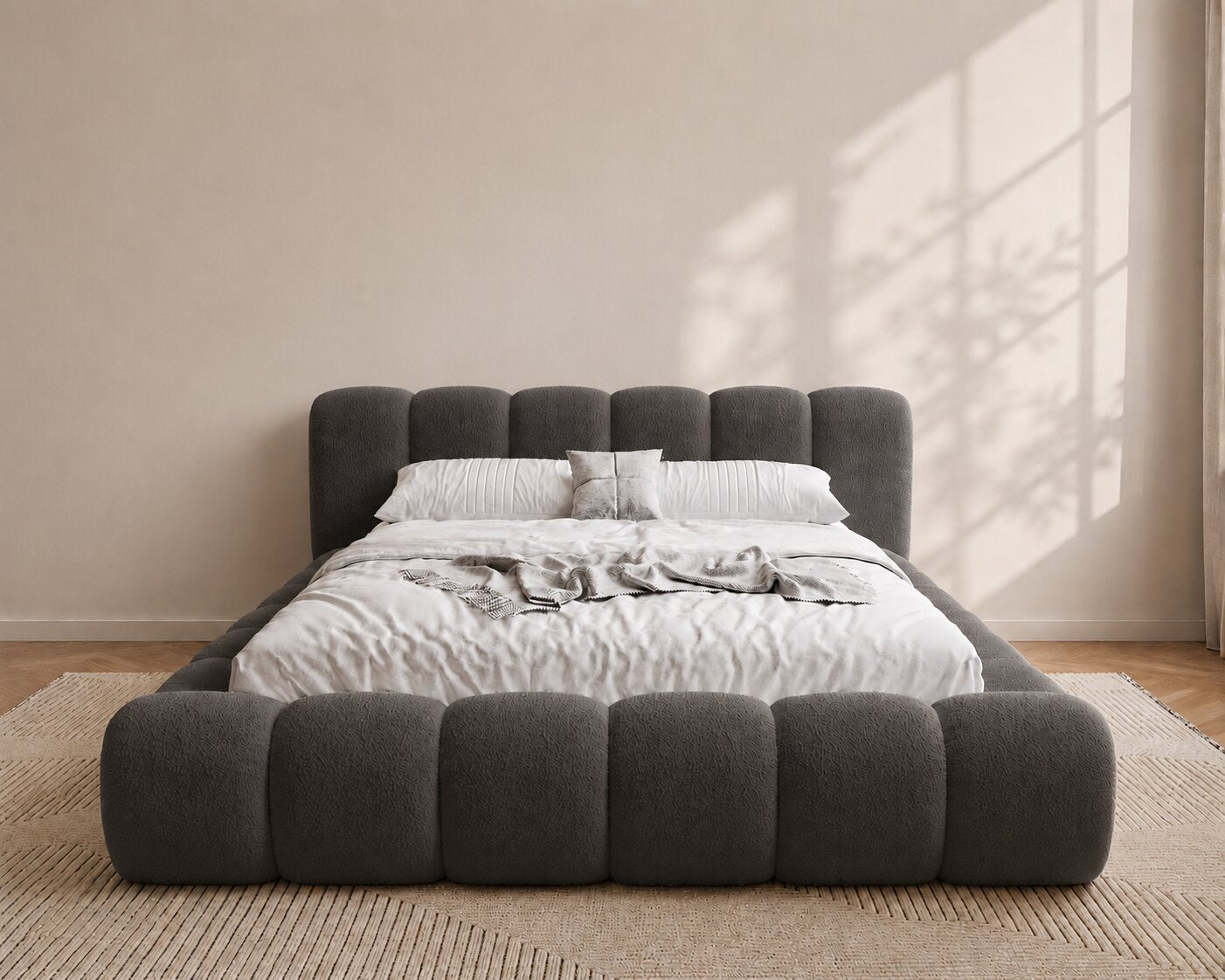 Snuggle Foam Premium Upholstered Bed