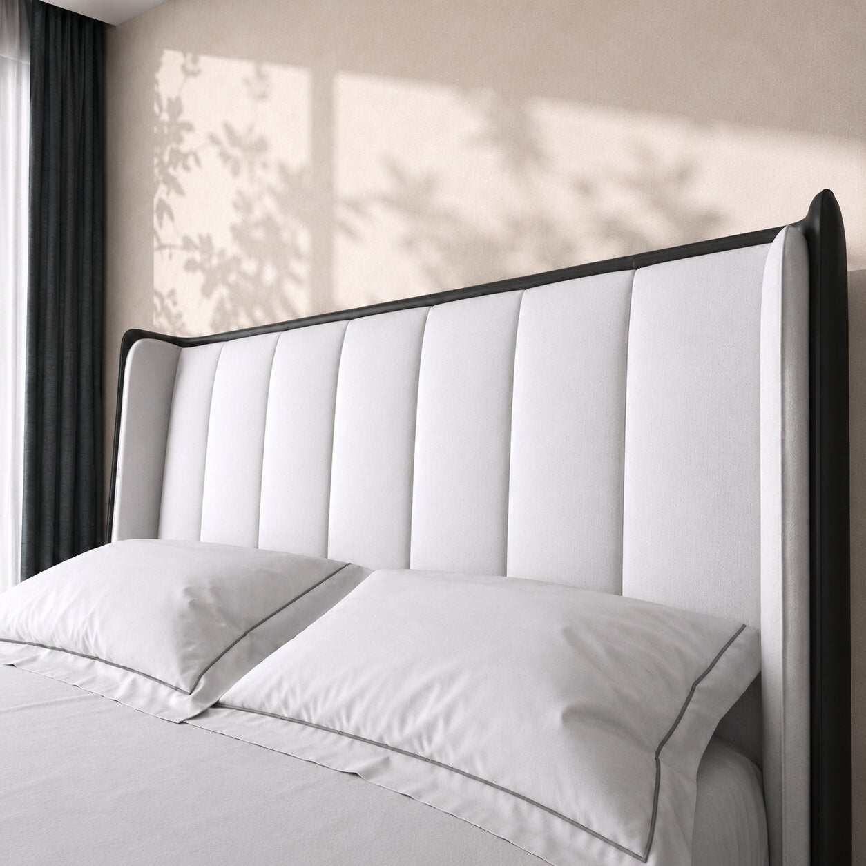 Sterling Grande Upholstered Luxury Bed In Leatherette