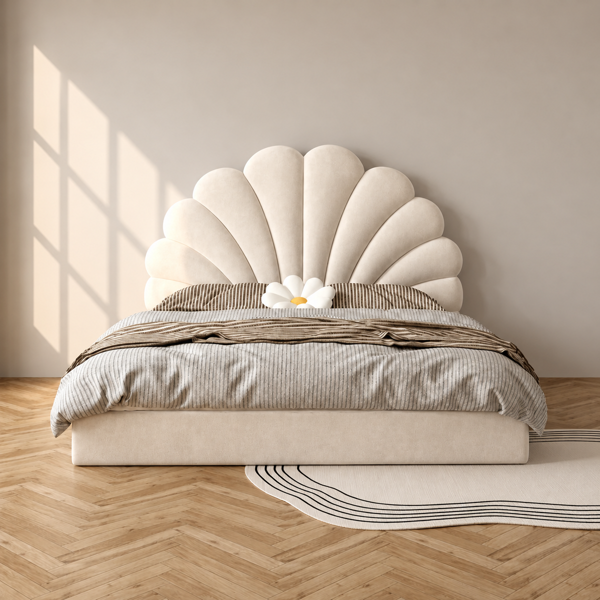 Monarch Arc Premium Upholstered Bed In Leatherette (King Size Mattress 72 x 78) Inches With Hydraulic Storage