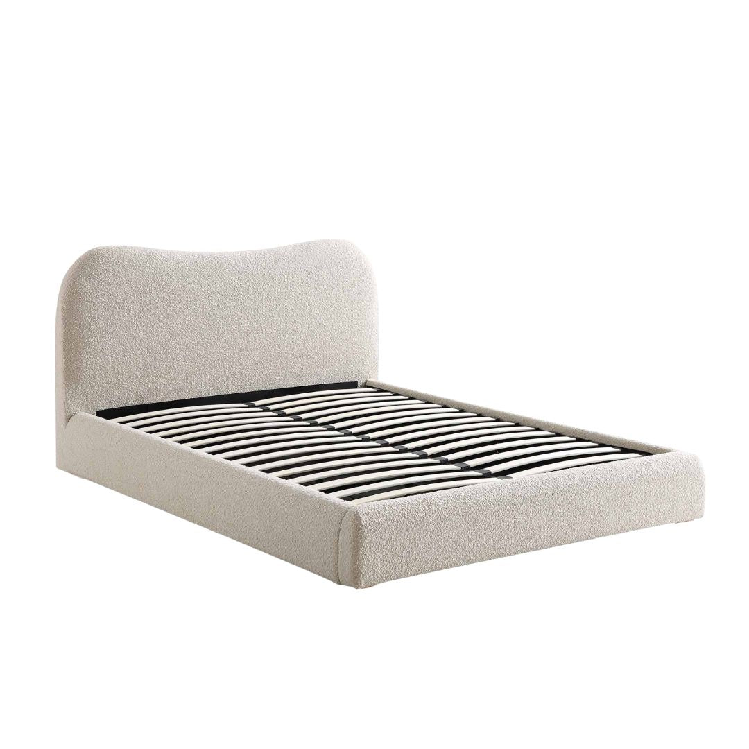 Tecco Premium Upholstered Bed In Boucle Towel Cloth