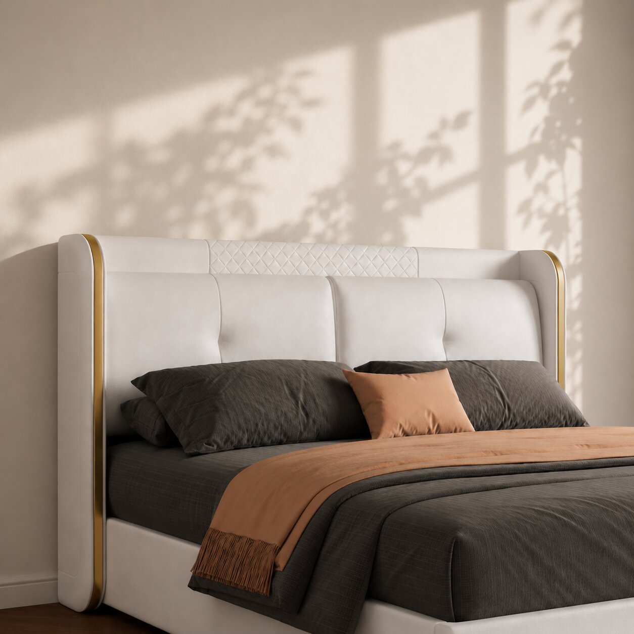 Tony LuxeCloud Upholstered Bed In Leatherette