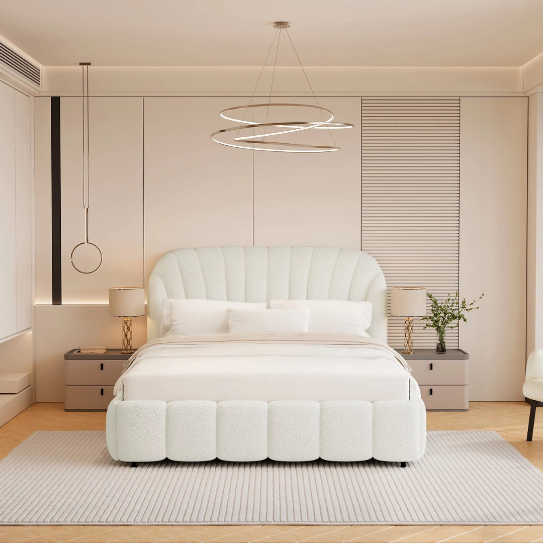 Velora Curve Upholstered Bed