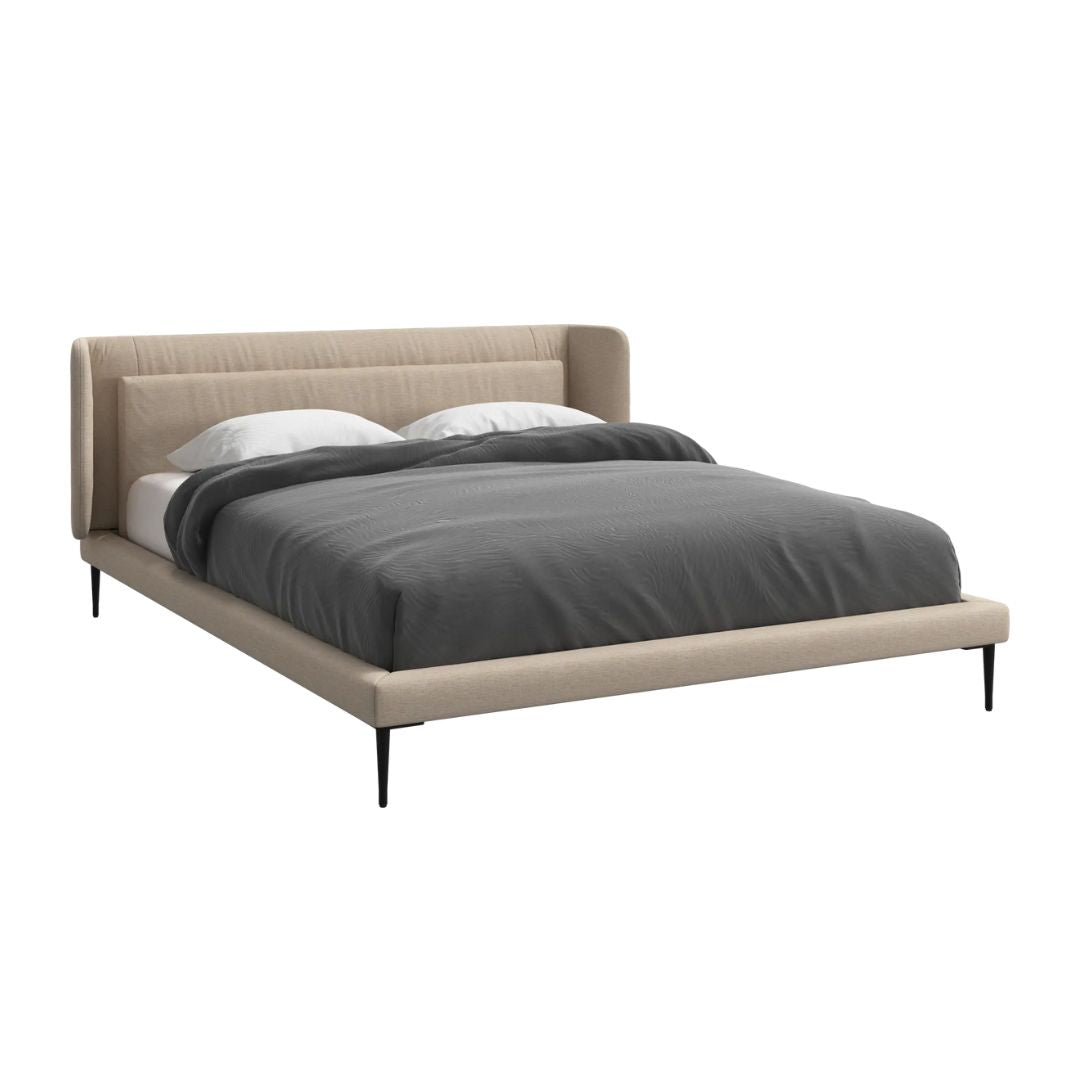 Valerio Modern Italian Leather Upholstered Bed