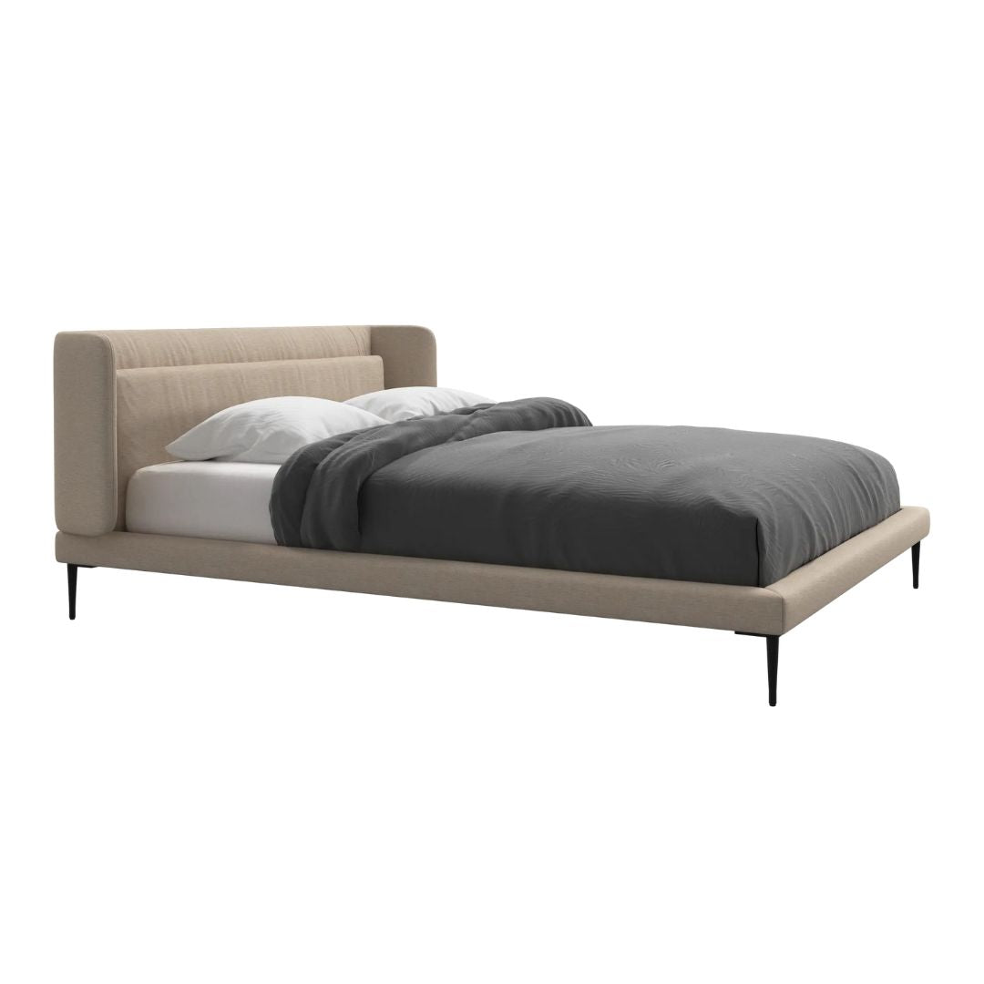 Valerio Modern Italian Leather Upholstered Bed