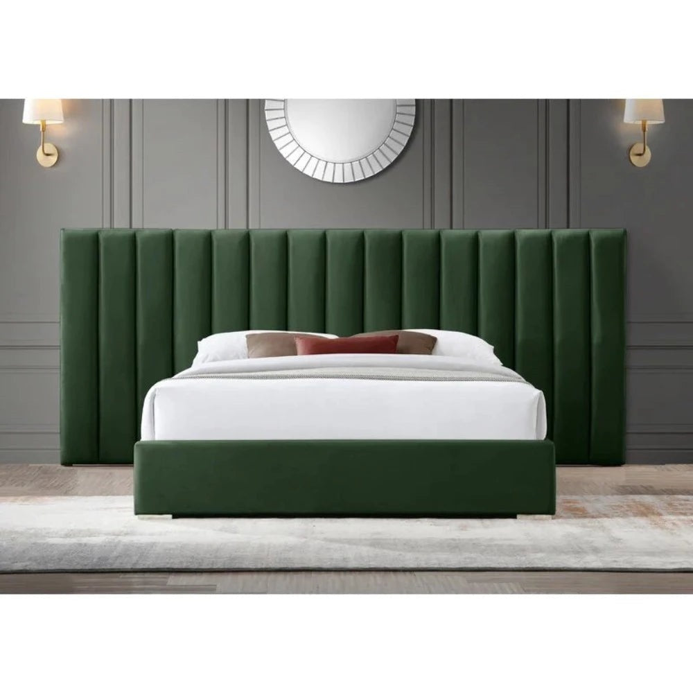 Velo Upholstered Bed in Suede