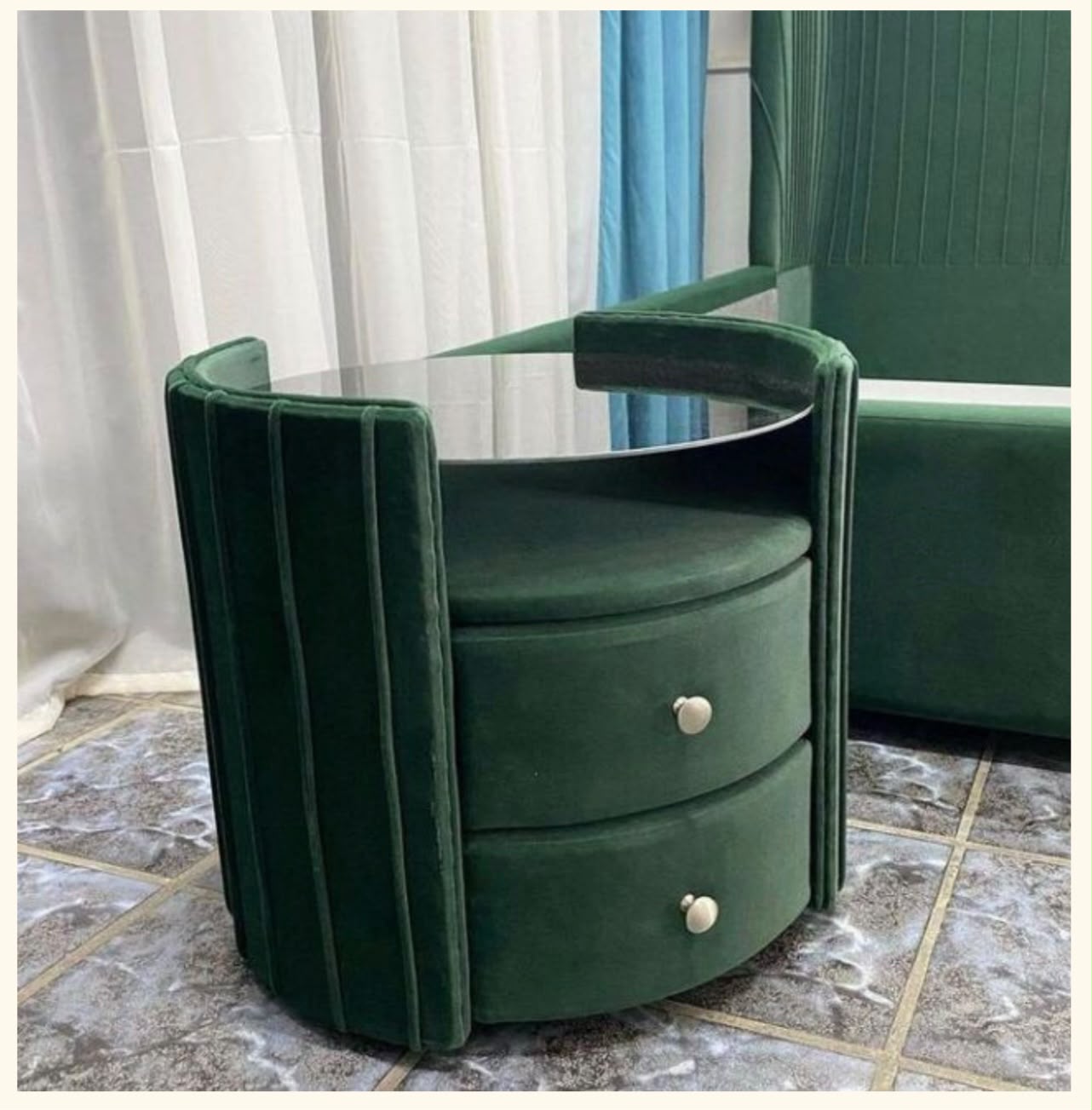 Big Panel Bed sidetable
