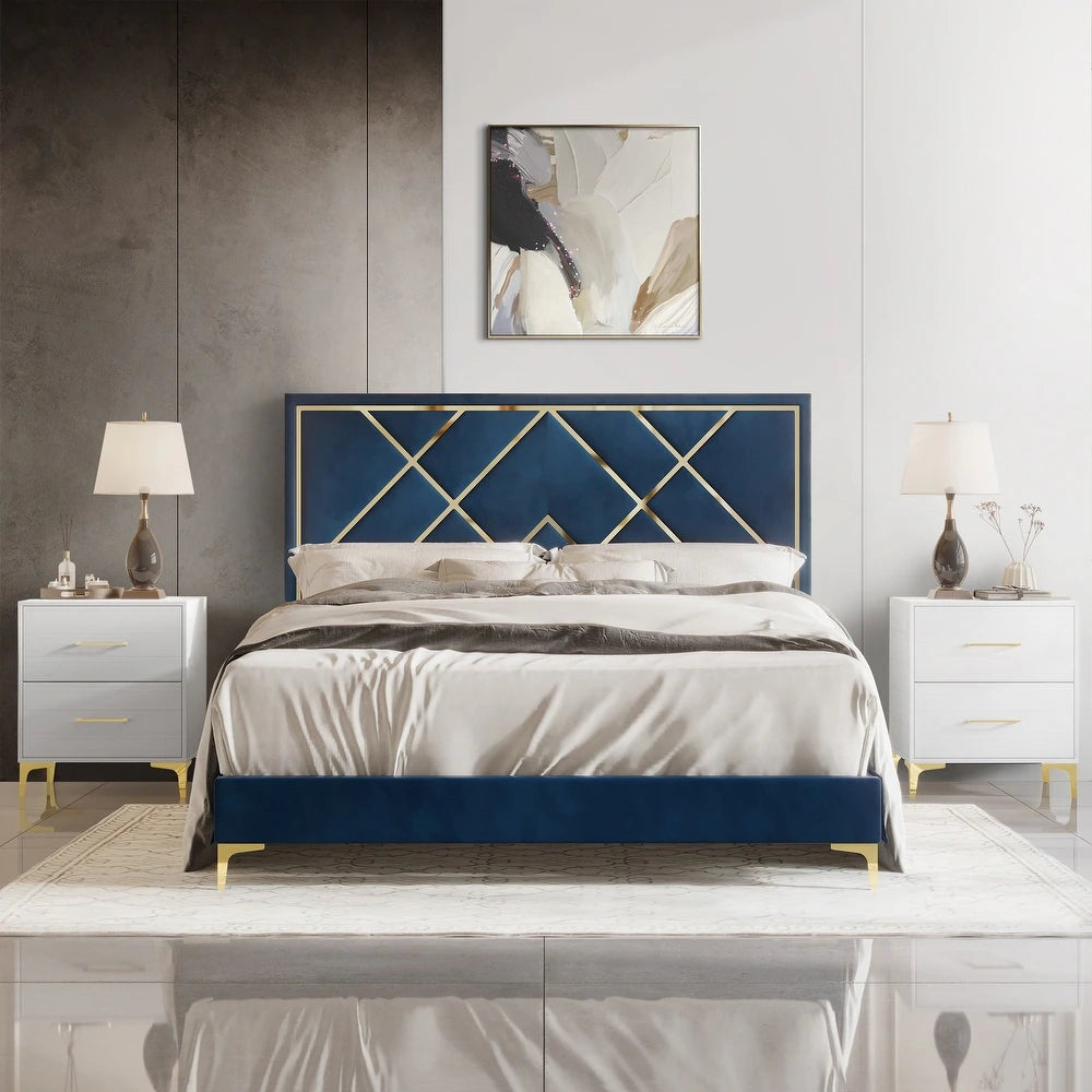Liza Premium Upholstered Bed Without Storage